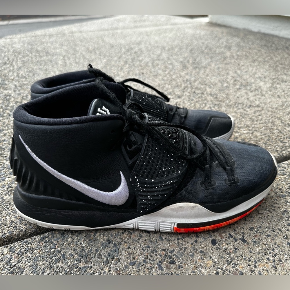 Nike Kyrie 6 Jet Black White BQ4630-001
 - Mens size 15 - authentic